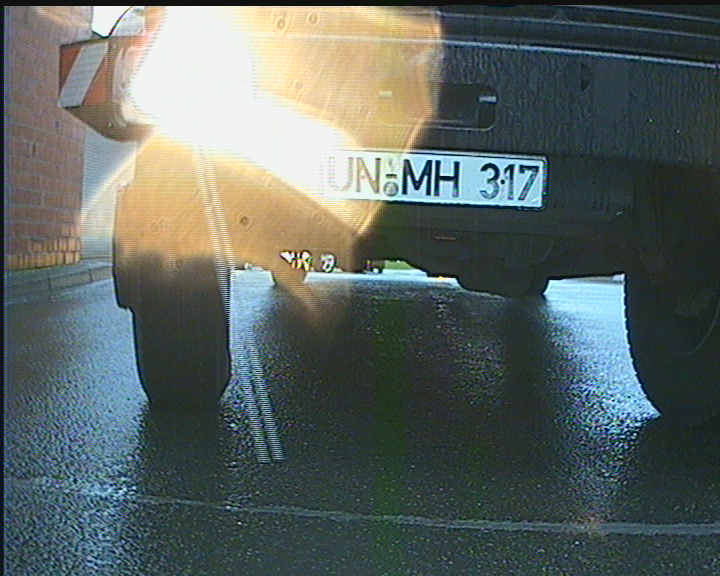 Altes deutsches Nummernschild